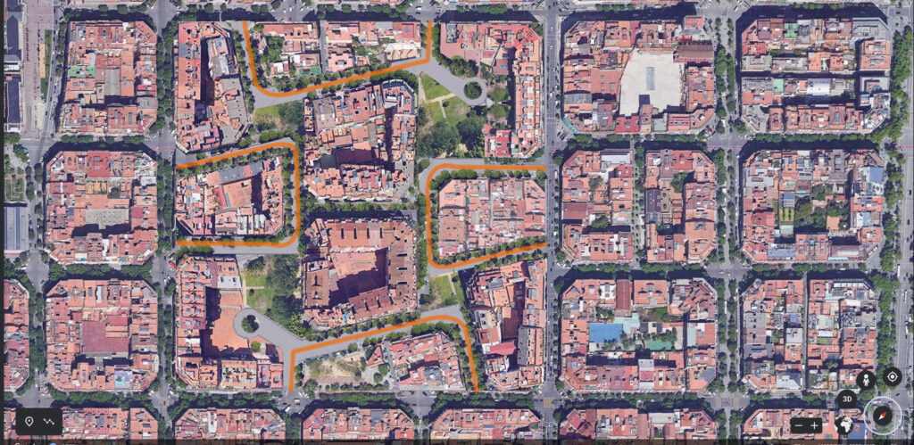 Schematische Darstellung eines Superblocks im deutschsprachigen Raum (2021)